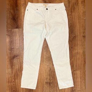 MICHAEL MICHAEL KORS Corduroy White Pants with Pockets‎ Size 6